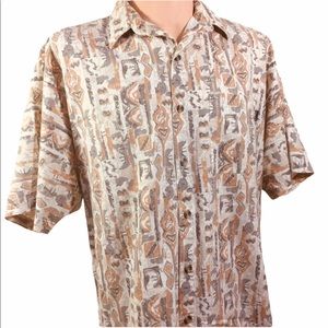Tribal Print Camp Shirt